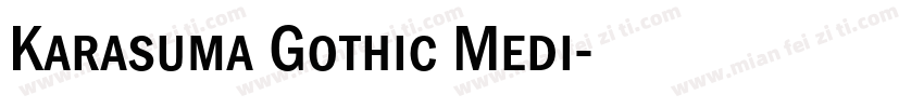 Karasuma Gothic Medi字体转换